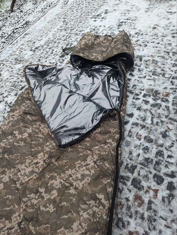 Армійський зимовий спальний мішок ЗСУ до &ndash;35 &deg;C з Omni-Heat та USB-підігрівом Omni-Heat з підігрівом фото
